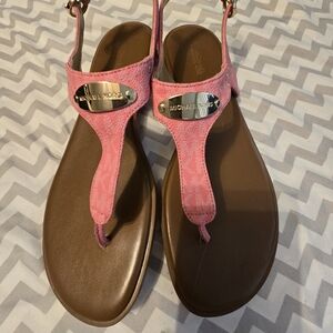 Pink flat sandles